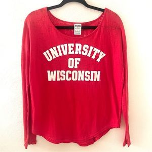 VS PINK WI Badgers Long Sleeve Tee